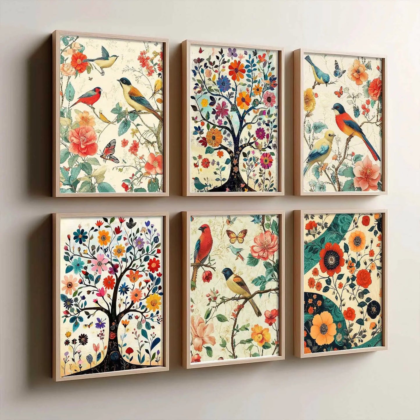 Traditional  Wall Art Prints with Frame for Wall Decor