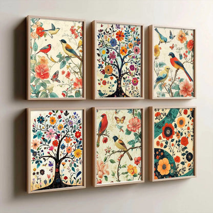 Traditional  Wall Art Prints with Frame for Wall Decor