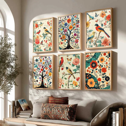Traditional  Wall Art Prints with Frame for Wall Decor