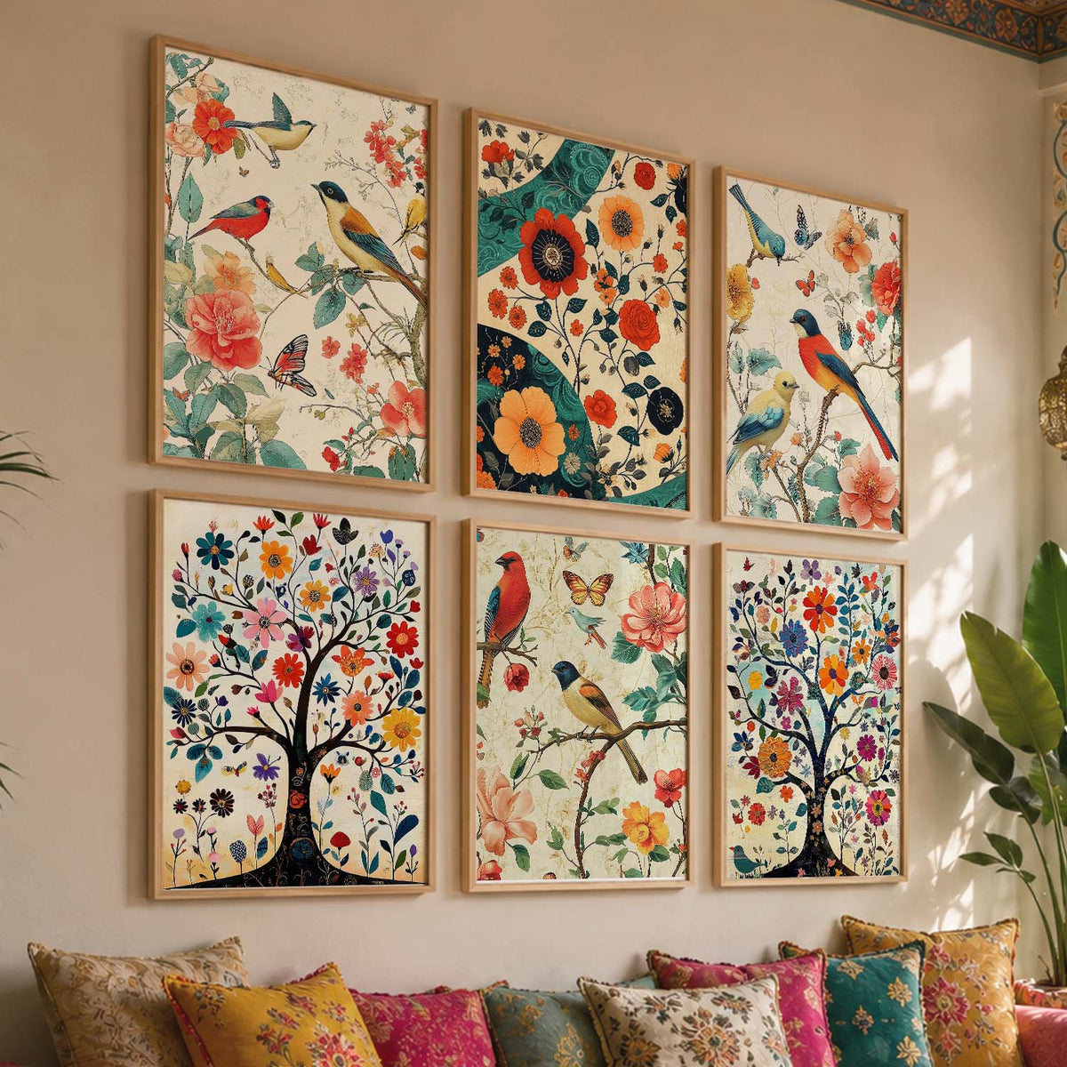 Traditional  Wall Art Prints with Frame for Wall Decor