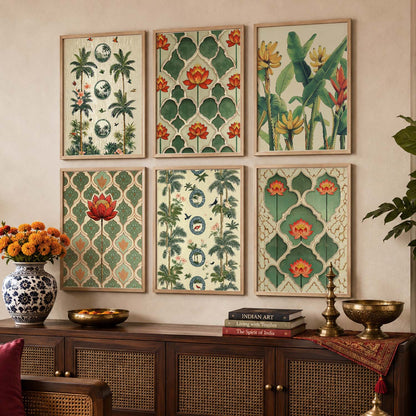 Traditional  Wall Art Paintings with Frame for Wall Decor