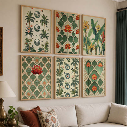 Traditional  Wall Art Paintings with Frame for Wall Decor