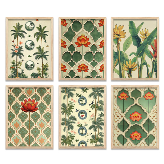 Traditional  Wall Art Paintings with Frame for Wall Decor