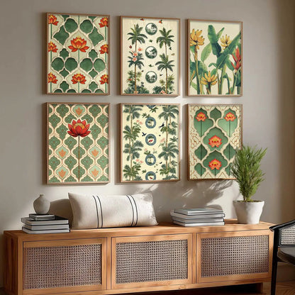 Traditional  Wall Art Paintings with Frame for Wall Decor