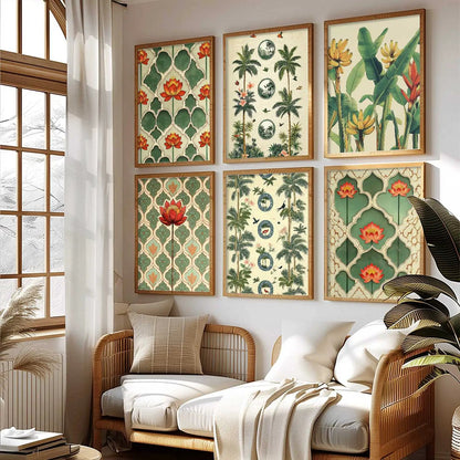 Traditional  Wall Art Paintings with Frame for Wall Decor