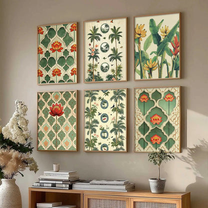 Traditional  Wall Art Paintings with Frame for Wall Decor