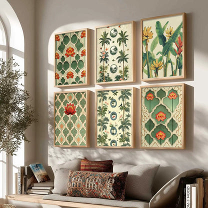 Traditional  Wall Art Paintings with Frame for Wall Decor