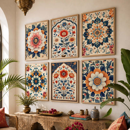 Floral Wall Art Paintings with Frame for Wall Decor
