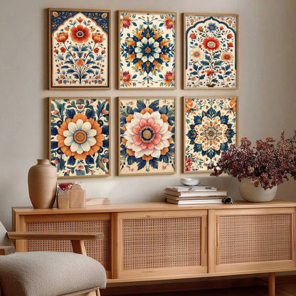 Floral Wall Art Paintings with Frame for Wall Decor