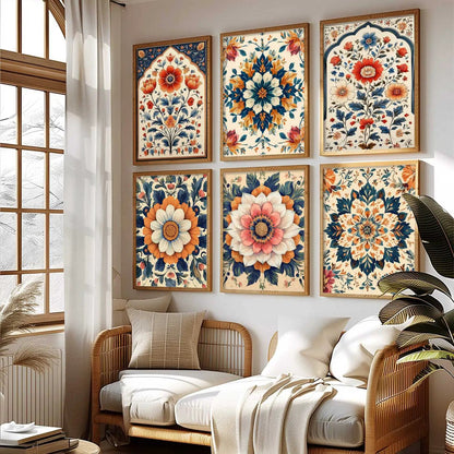Floral Wall Art Paintings with Frame for Wall Decor