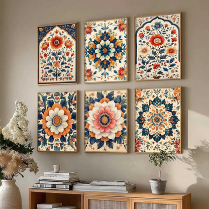 Floral Wall Art Paintings with Frame for Wall Decor