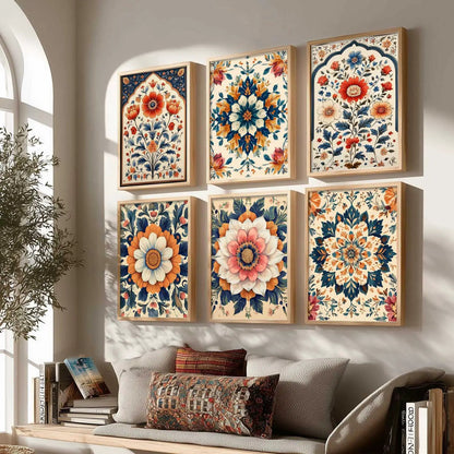 Floral Wall Art Paintings with Frame for Wall Decor