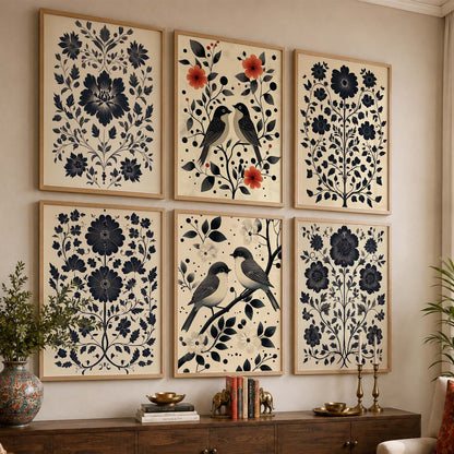 Traditionali Wall Art Prints with Frame for Wall Decor