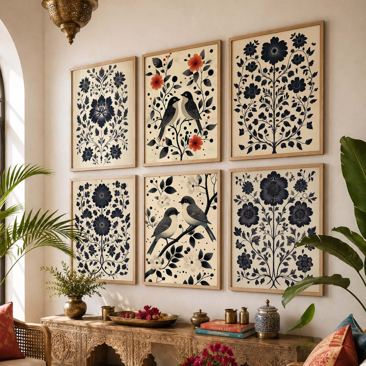 Traditionali Wall Art Prints with Frame for Wall Decor