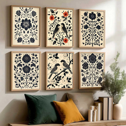 Traditionali Wall Art Prints with Frame for Wall Decor
