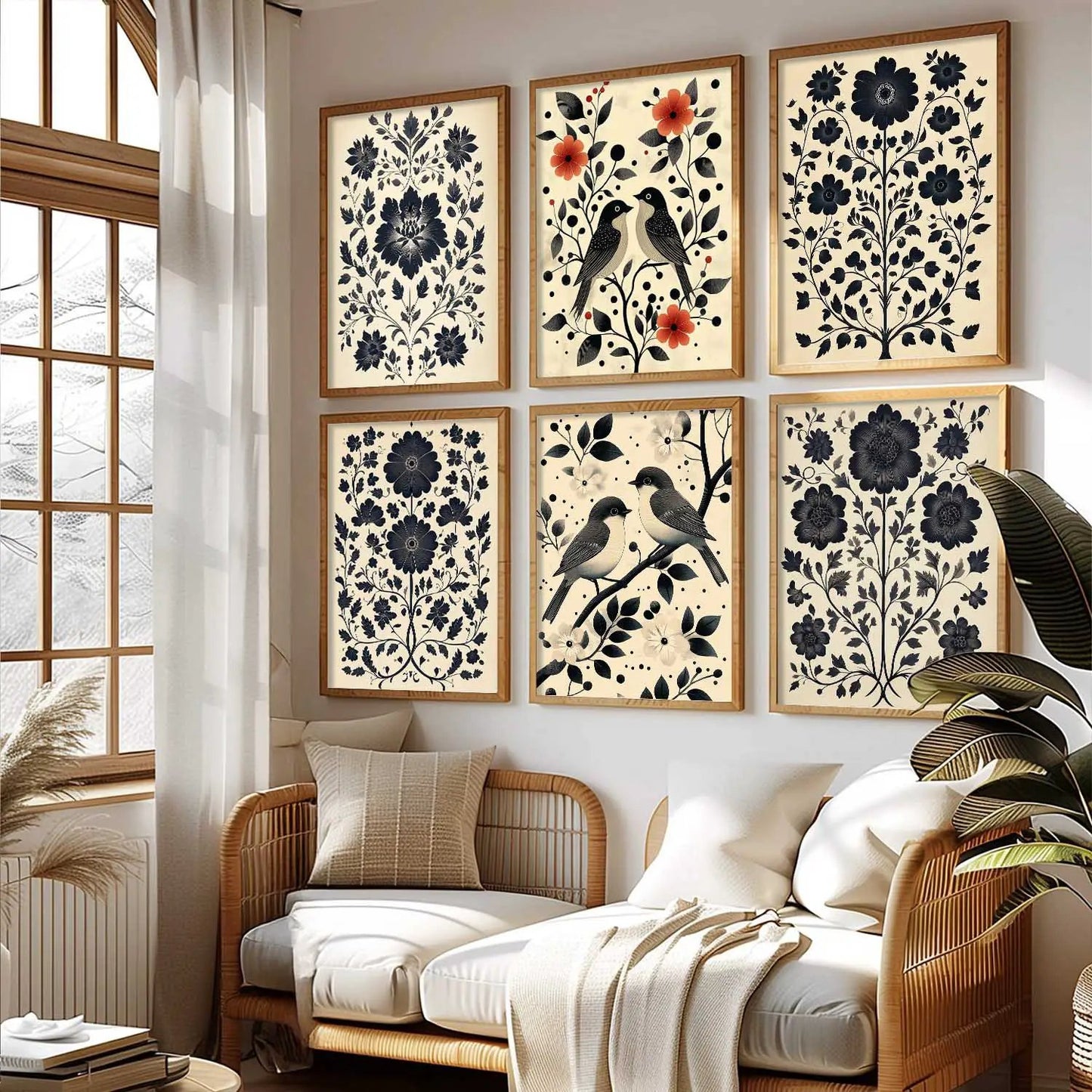 Traditionali Wall Art Prints with Frame for Wall Decor