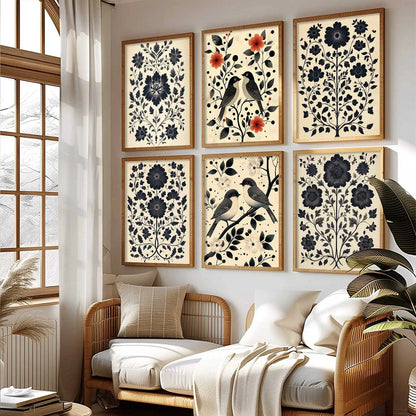 Traditionali Wall Art Prints with Frame for Wall Decor