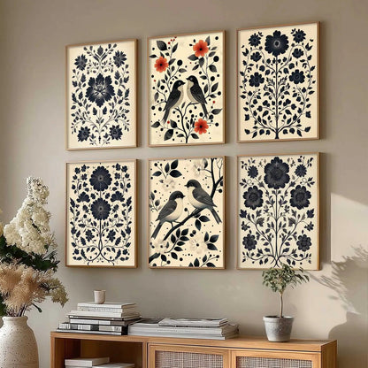 Traditionali Wall Art Prints with Frame for Wall Decor