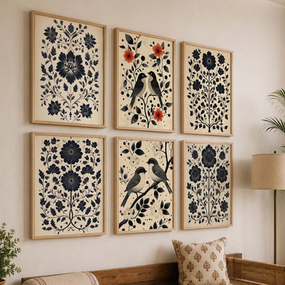 Traditionali Wall Art Prints with Frame for Wall Decor