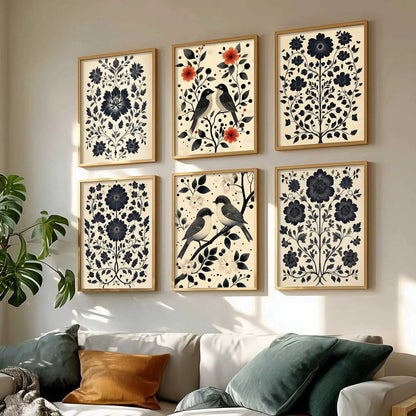 Traditionali Wall Art Prints with Frame for Wall Decor