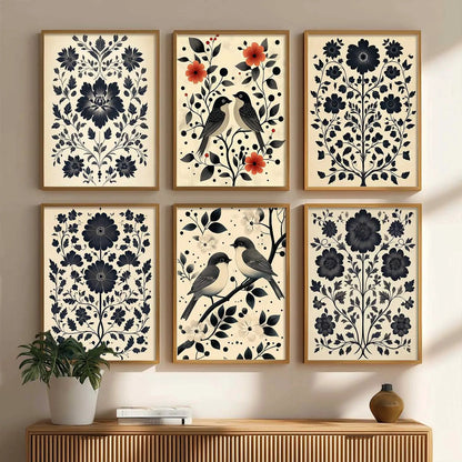 Traditionali Wall Art Prints with Frame for Wall Decor