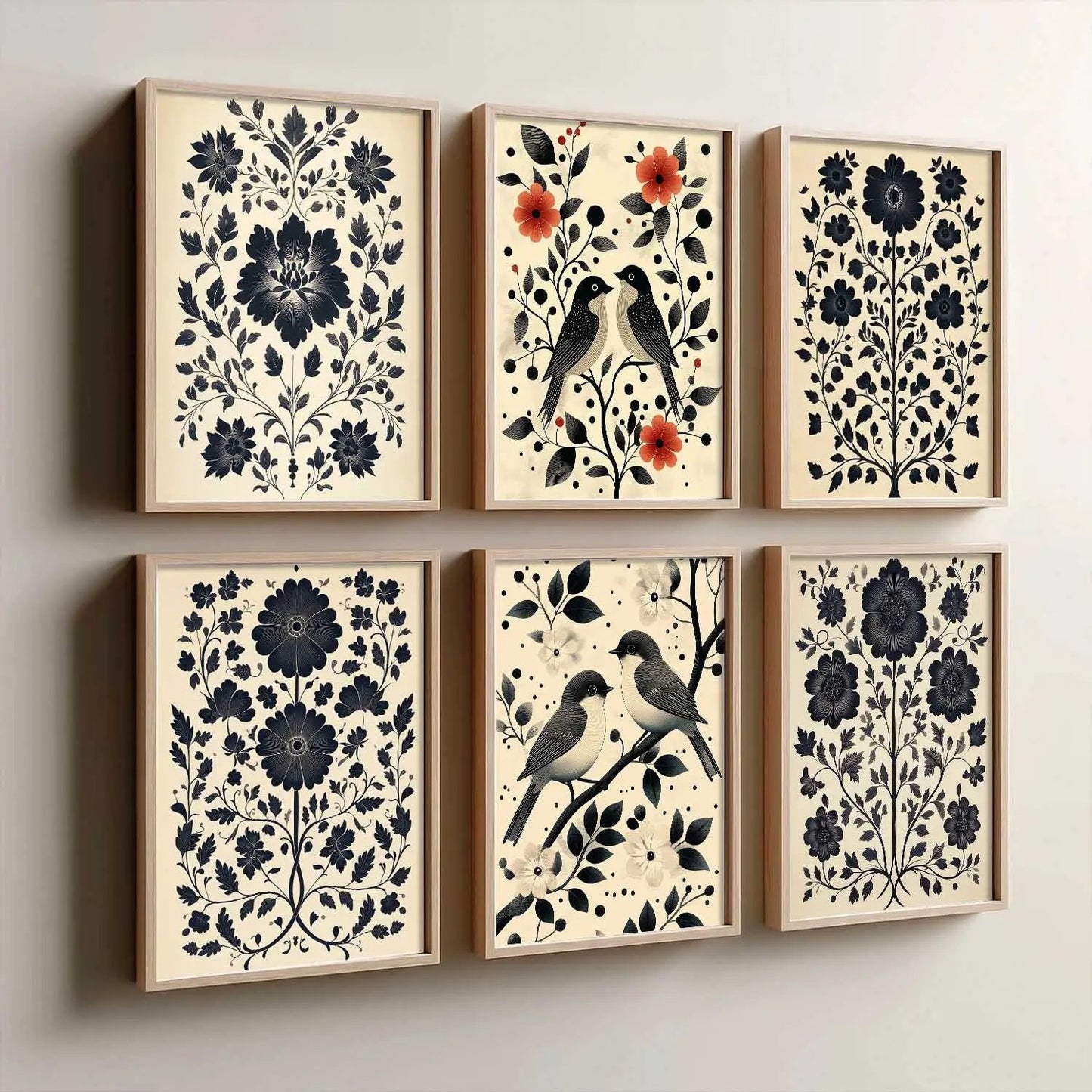 Traditionali Wall Art Prints with Frame for Wall Decor