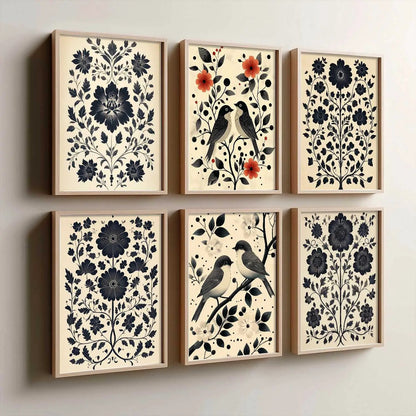 Traditionali Wall Art Prints with Frame for Wall Decor