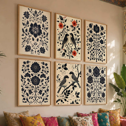 Traditionali Wall Art Prints with Frame for Wall Decor