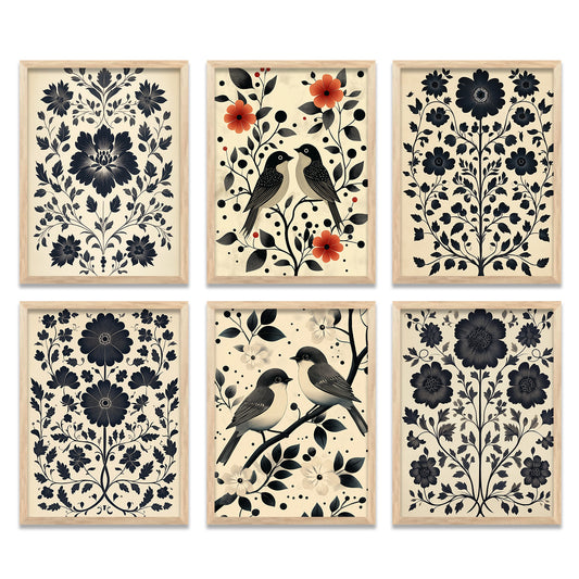 Traditionali Wall Art Prints with Frame for Wall Decor