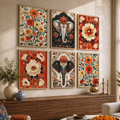 Traditional Wall Art Prints with Frame for Wall Decor