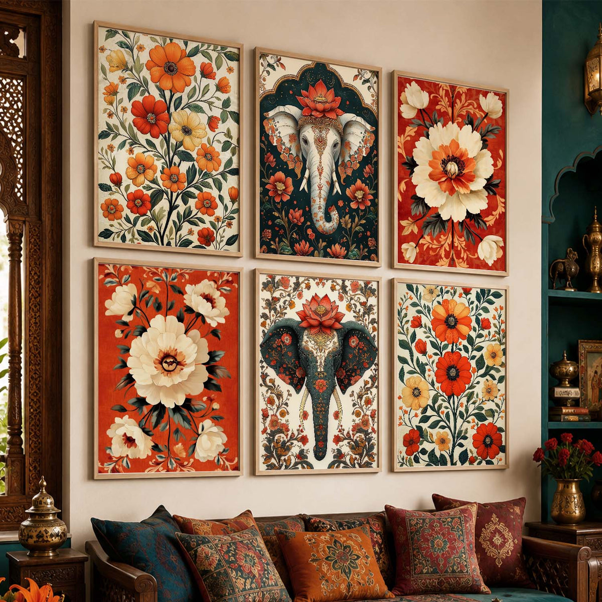 Traditional Wall Art Prints with Frame for Wall Decor