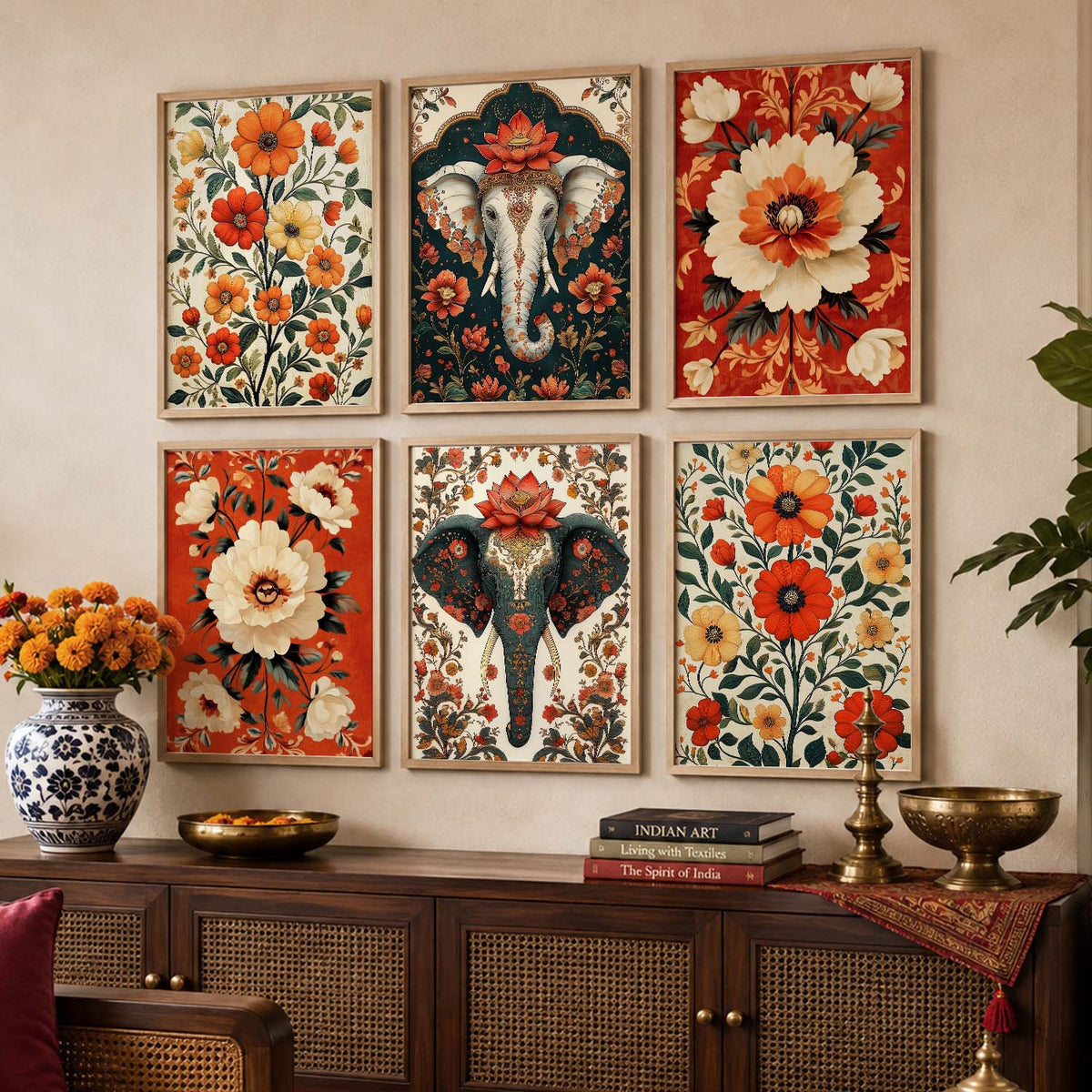 Traditional Wall Art Prints with Frame for Wall Decor