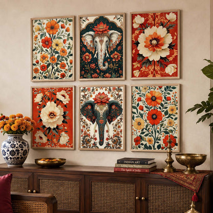 Traditional Wall Art Prints with Frame for Wall Decor