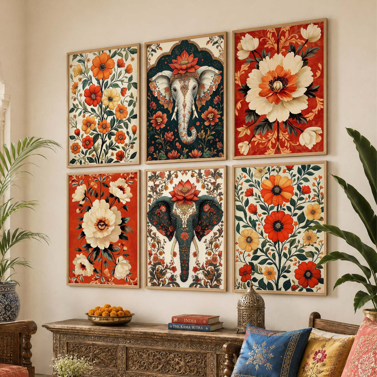Traditional Wall Art Prints with Frame for Wall Decor
