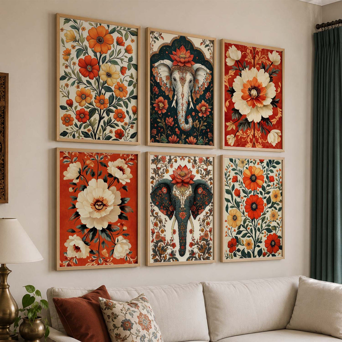 Traditional Wall Art Prints with Frame for Wall Decor