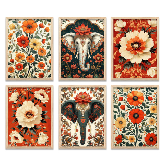 Traditional Wall Art Prints with Frame for Wall Decor