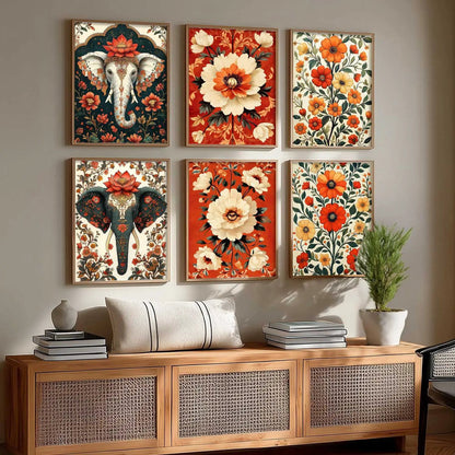 Traditional Wall Art Prints with Frame for Wall Decor