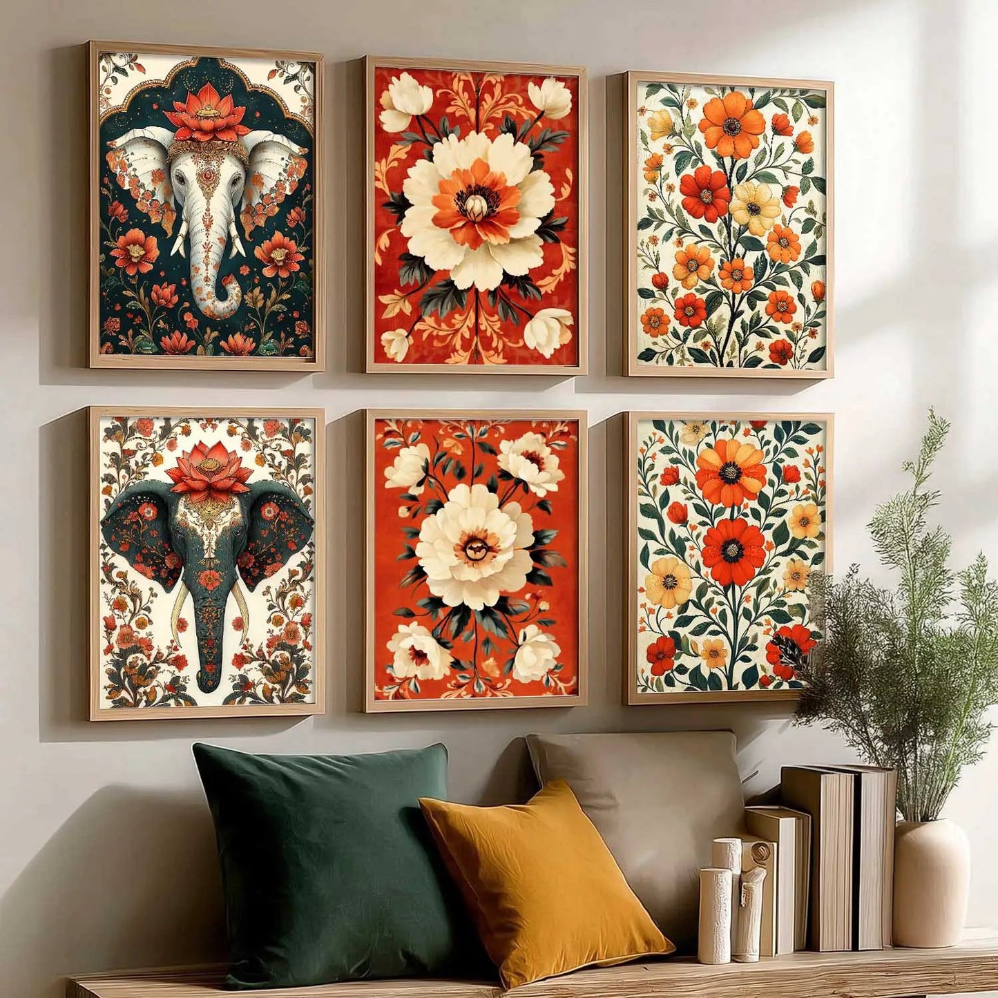 Traditional Wall Art Prints with Frame for Wall Decor