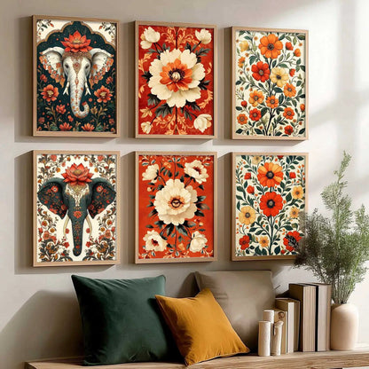 Traditional Wall Art Prints with Frame for Wall Decor