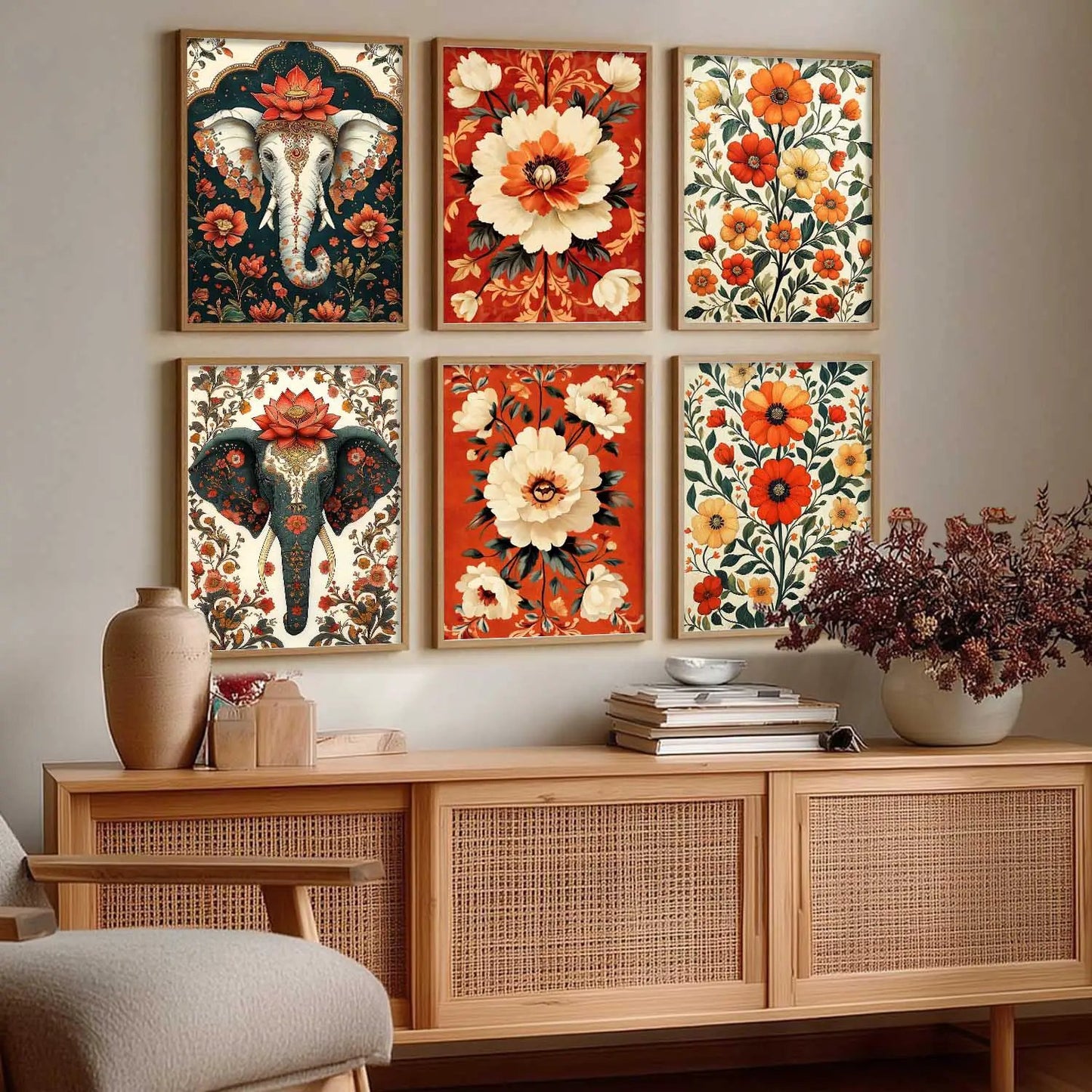 Traditional Wall Art Prints with Frame for Wall Decor