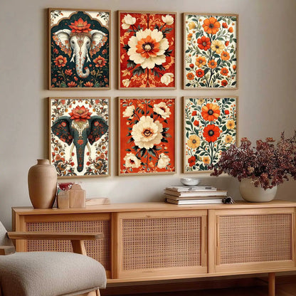 Traditional Wall Art Prints with Frame for Wall Decor