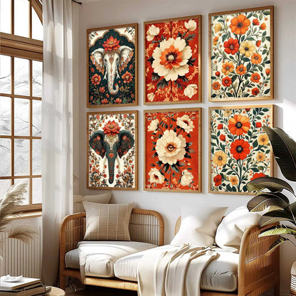 Traditional Wall Art Prints with Frame for Wall Decor