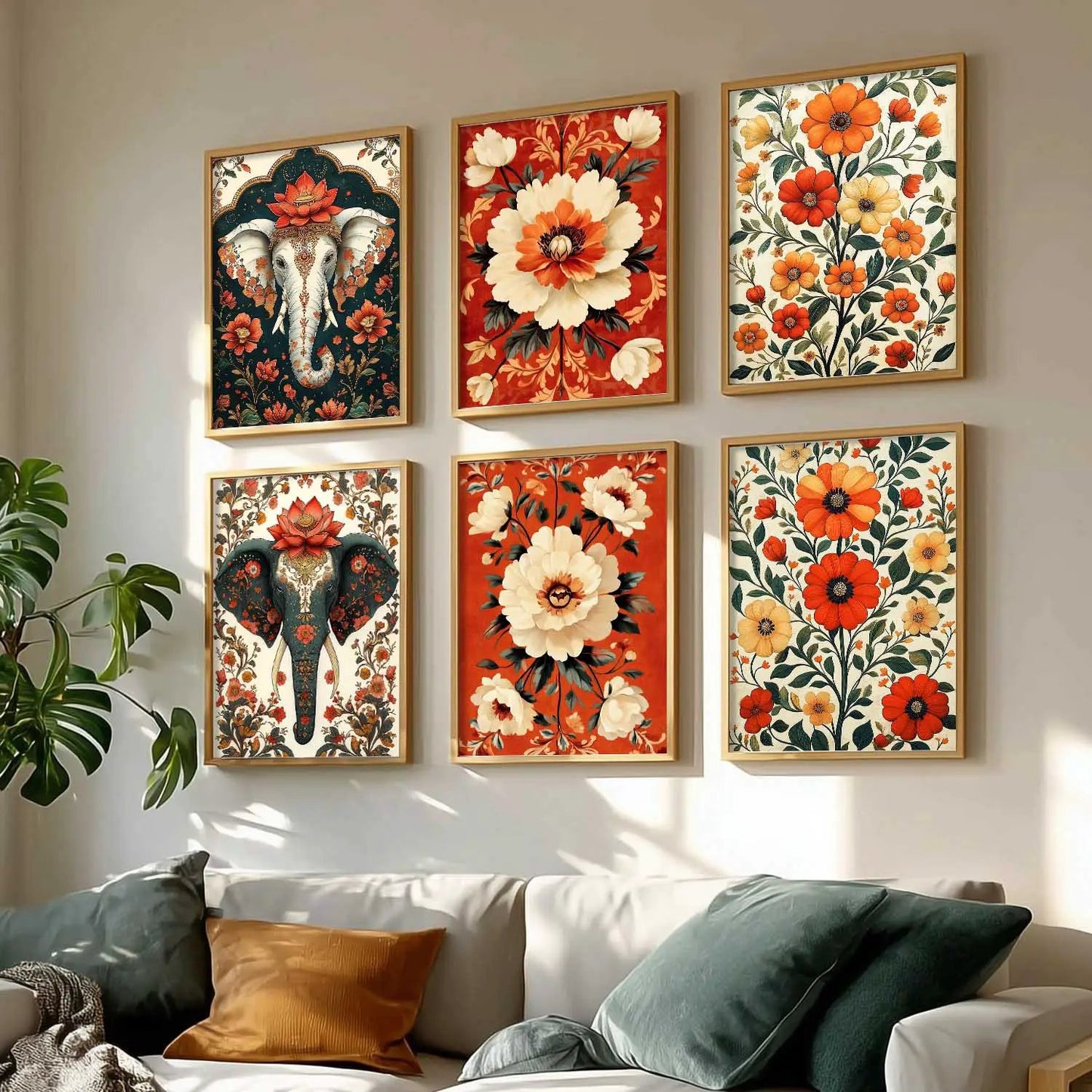 Traditional Wall Art Prints with Frame for Wall Decor