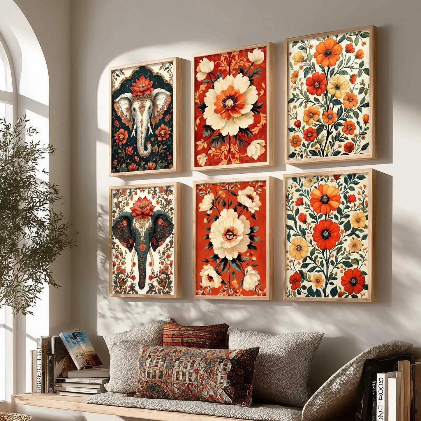 Traditional Wall Art Prints with Frame for Wall Decor