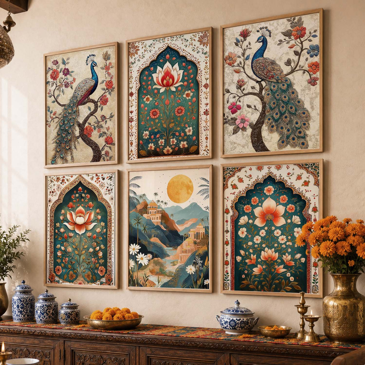 Madhubani  Wall Art Paintings with Frame for Wall Decor