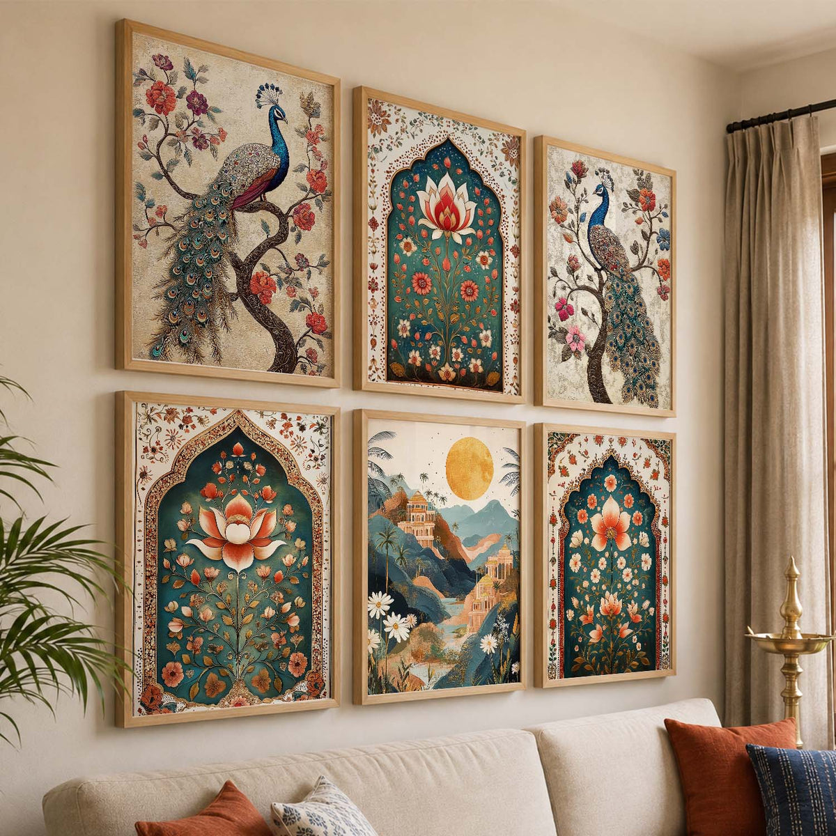 Madhubani  Wall Art Paintings with Frame for Wall Decor