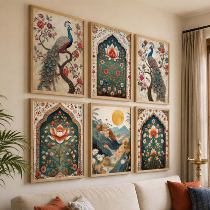 Madhubani  Wall Art Paintings with Frame for Wall Decor