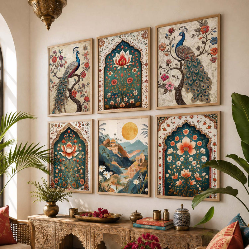 Madhubani  Wall Art Paintings with Frame for Wall Decor