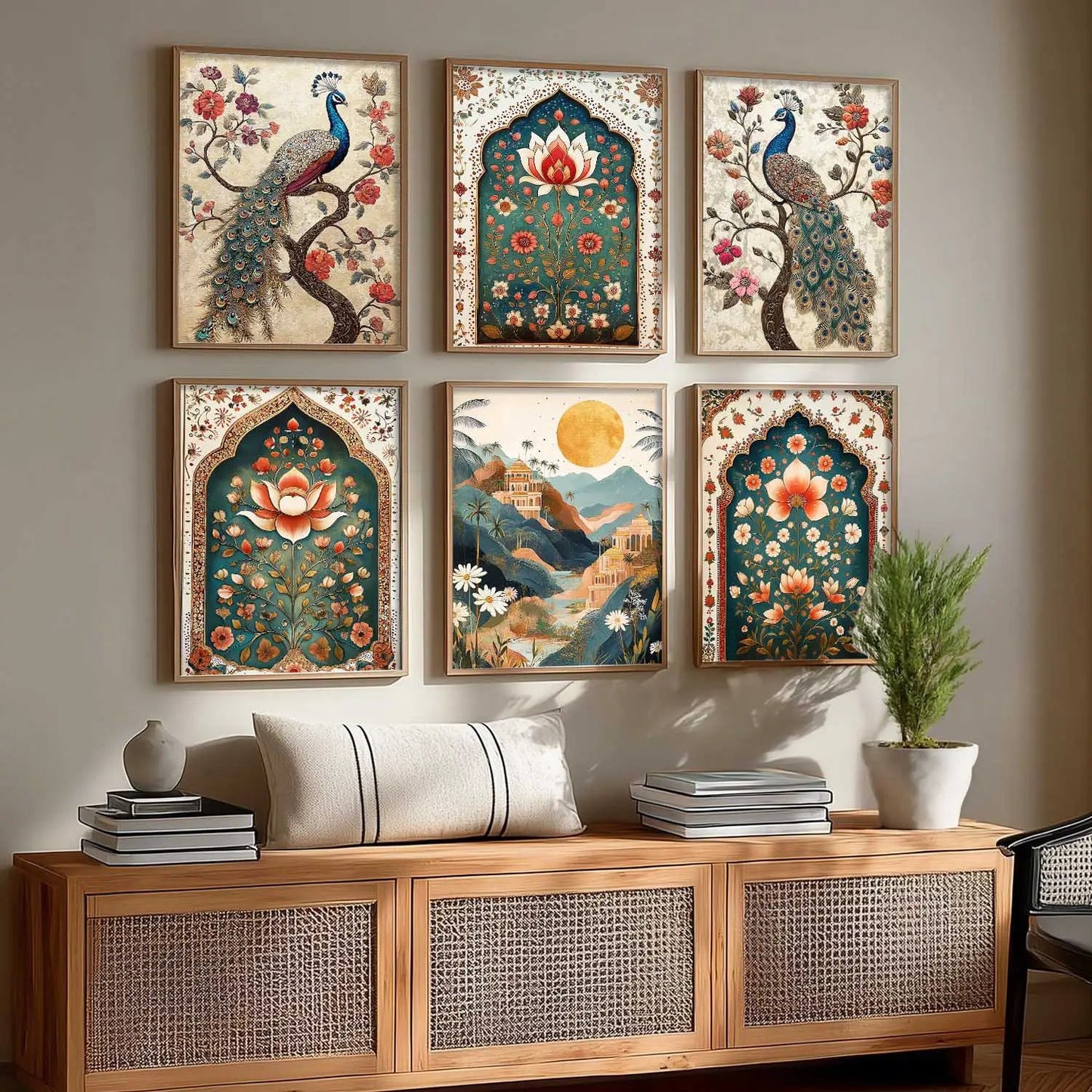 Madhubani  Wall Art Paintings with Frame for Wall Decor