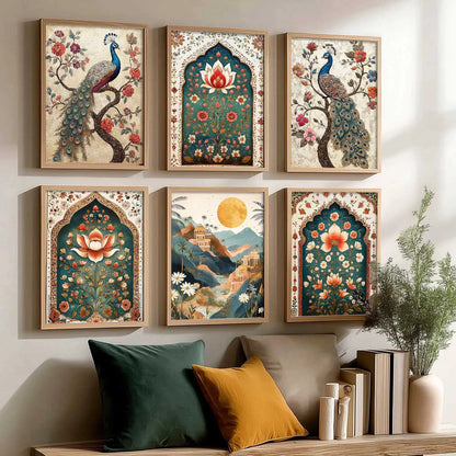 Madhubani  Wall Art Paintings with Frame for Wall Decor